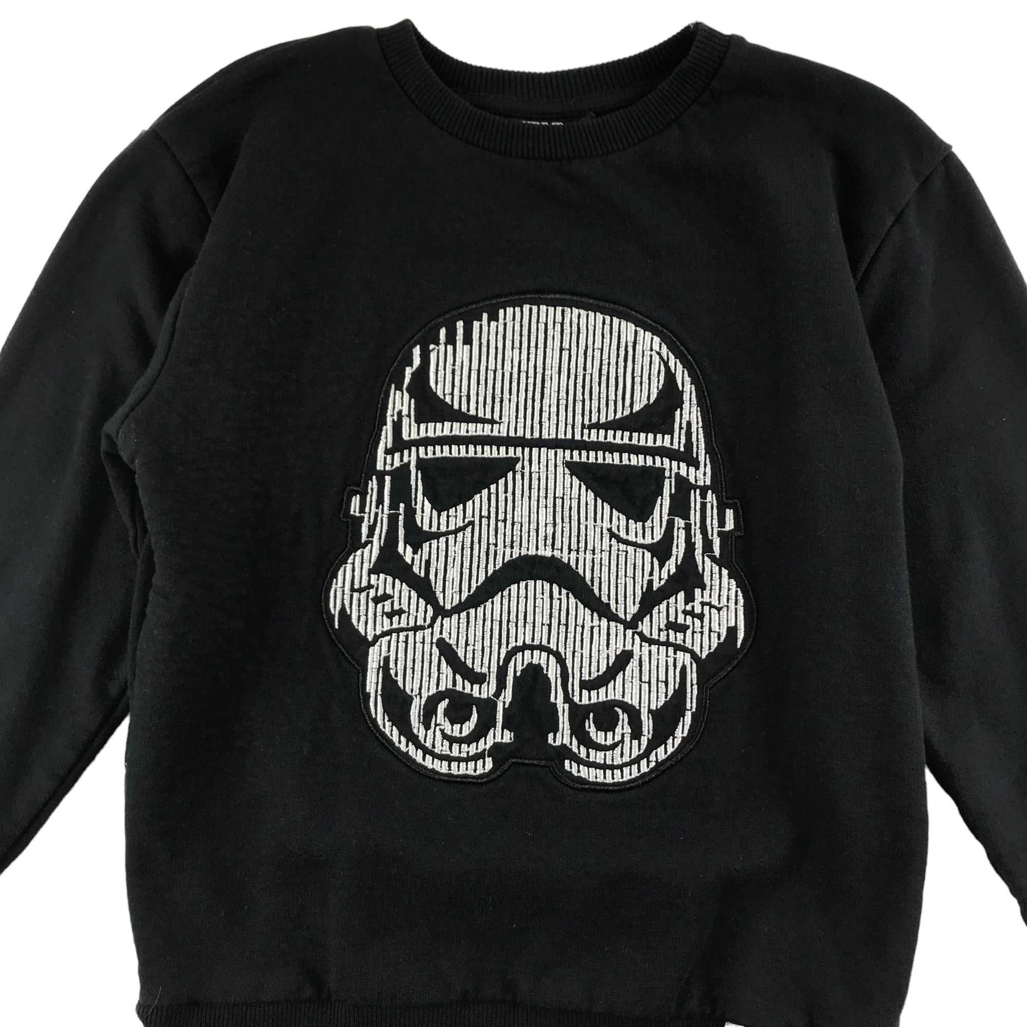 Primark Sweater Age 6 Black Star Wars Storm Trooper Cotton Jersey ApparelXchange CIC