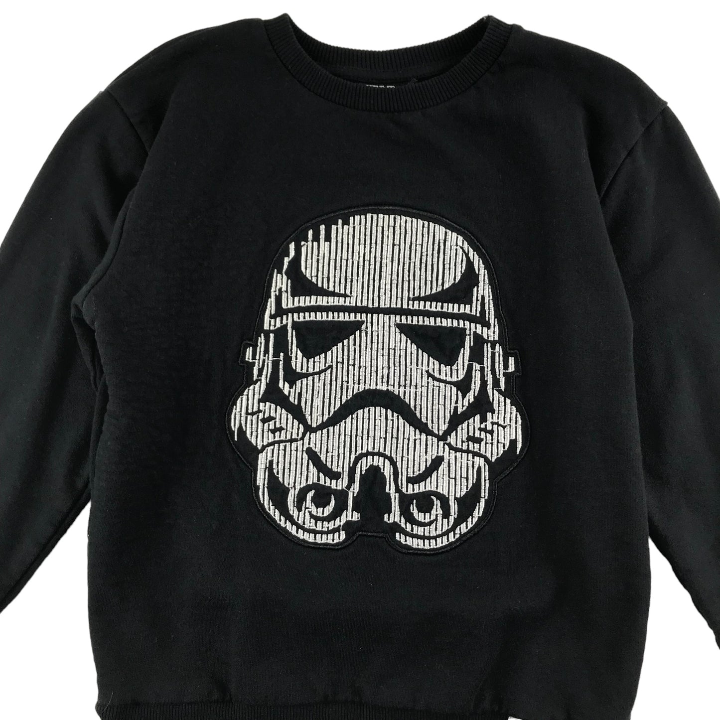 Primark Sweater Age 6 Black Star Wars Storm Trooper Cotton Jersey