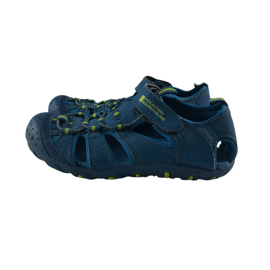 Mountain Warehouse sandals shoe size 3 blue walking sandals with hook and loop straps