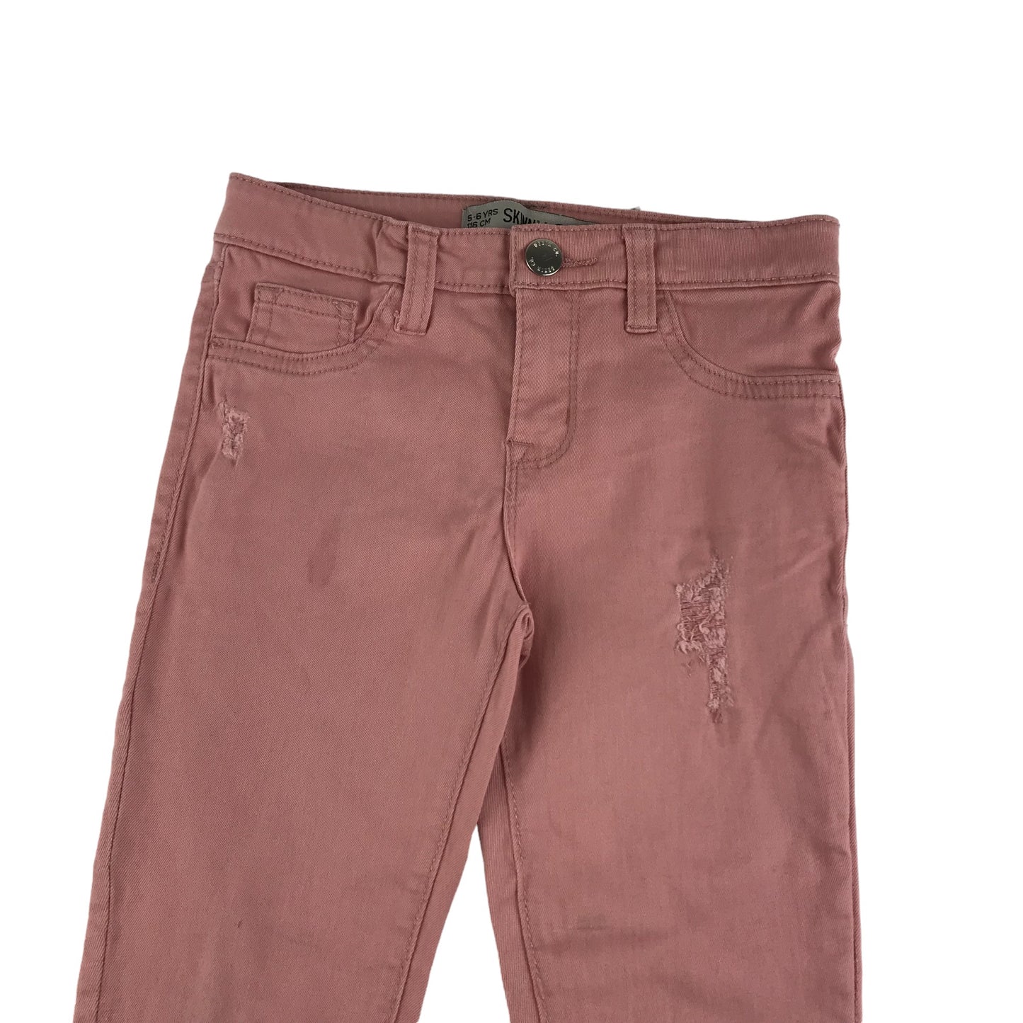 Primark Trousers Age 5 Pink Slim Stretchy