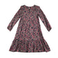 Nutmeg Dress 8-9 years pink graphic design long tiered a-line dress