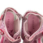 Kella sandals shoe size 2.5 pink glittery love hearts with hook and loop straps