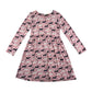 John Lewis Dress 8-9 years pink horse graphic design print