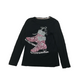 M&S Black Sequin Ice Skates T-shirt Age 8