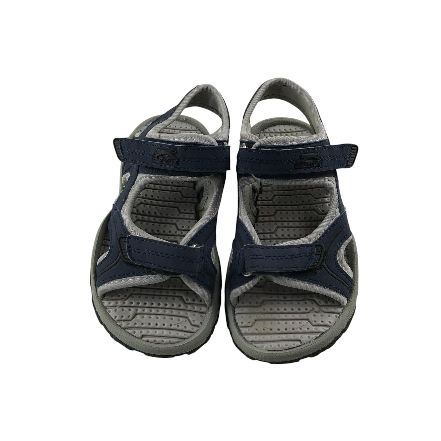 Slazenger sandals shoe size UK 11C junior navy blue with hook and loop straps