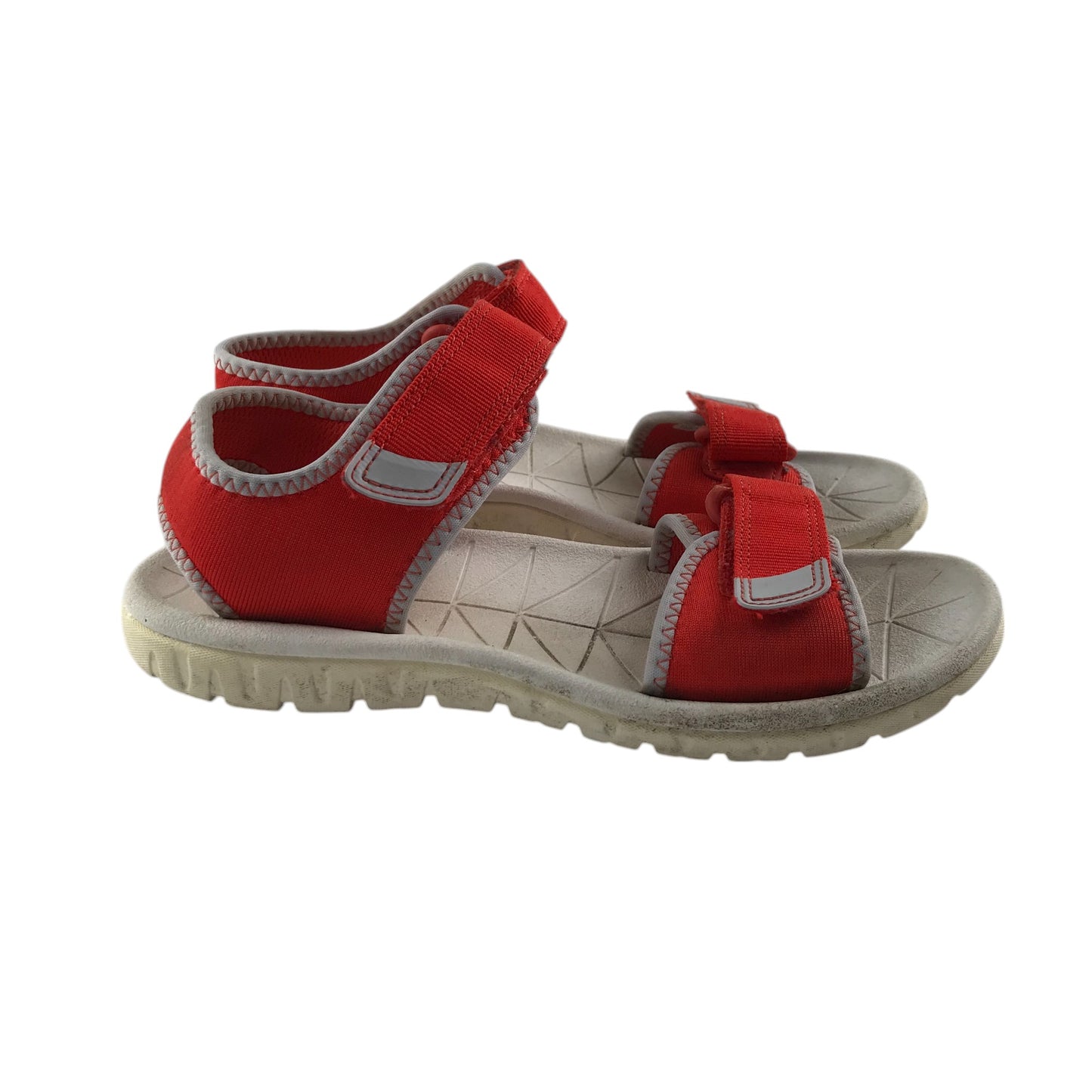 Clarks sandals shoe size 13.5G junior red with hook and loop