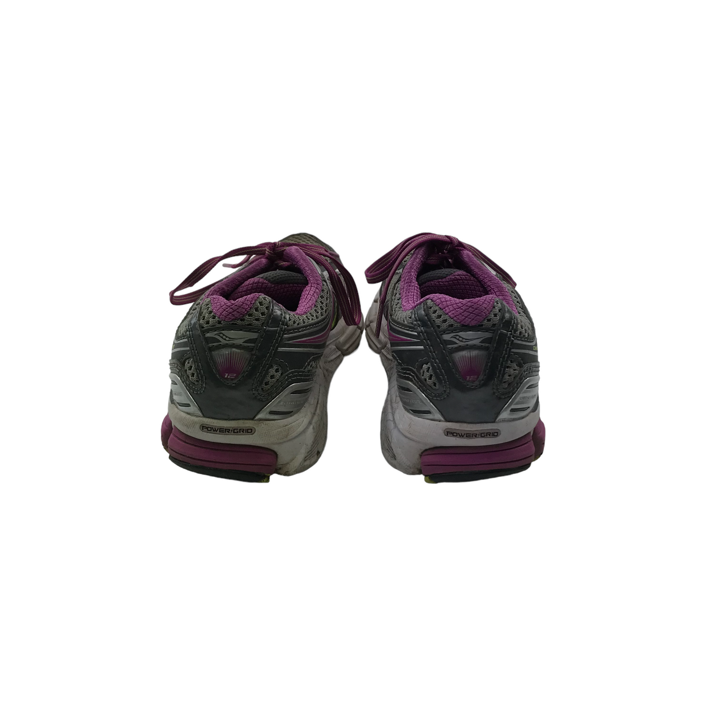 Saucony Omni 12 Grey and Purple Running Trainers Shoe Size 4.5