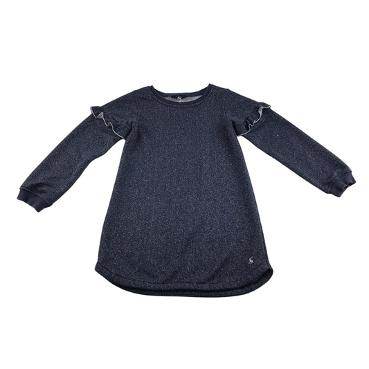 Joules Dress 7-8 years navy long sleeve with frilling