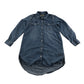 Next Dress 8-9 years blue long sleeve denim style button up lyocell