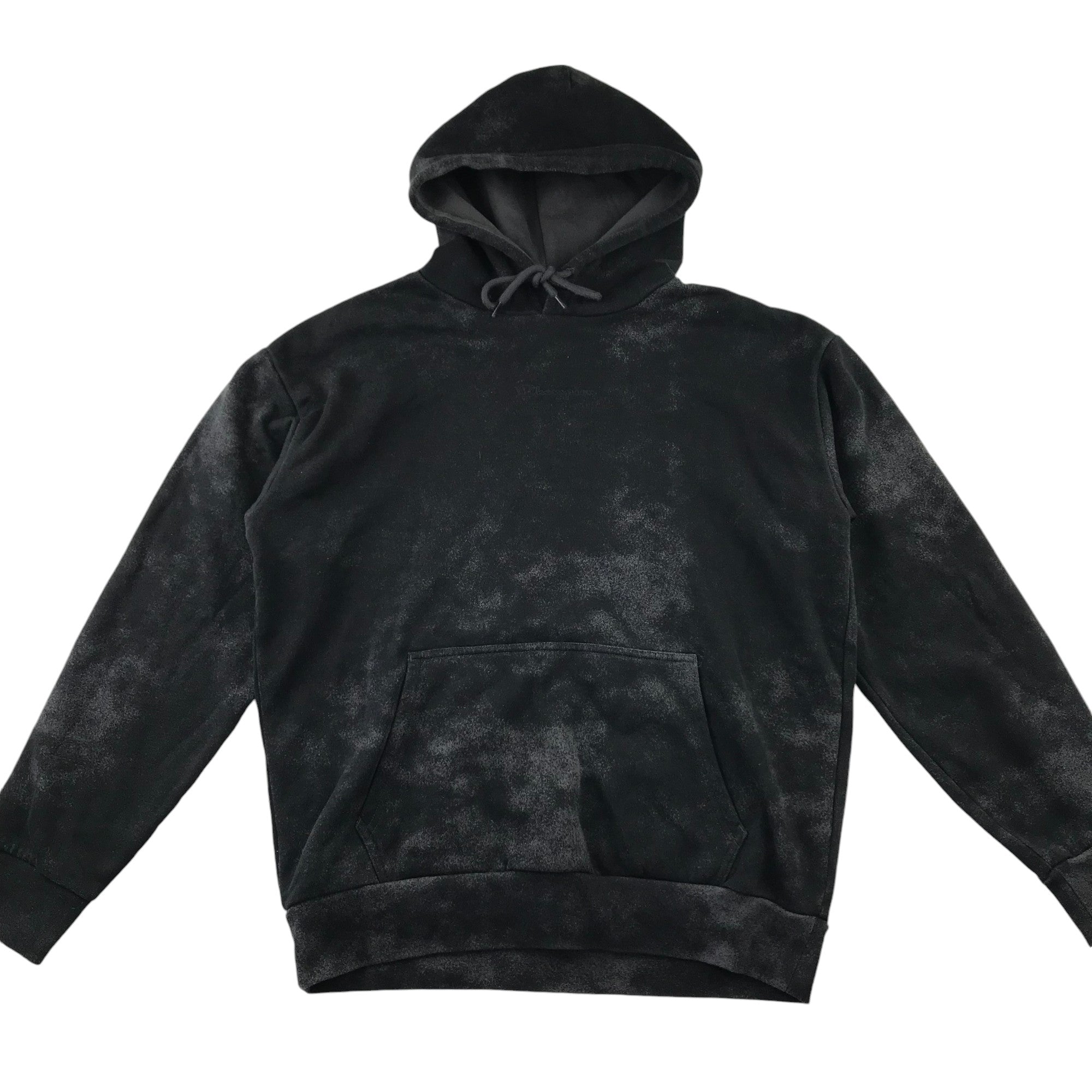 Champion Hoodie Adult M Black and Grey Pattern with Kangaroo Pocket