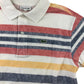 Lacoste polo shirt 10-12 years earthy multicolour stripy short sleeve cotton