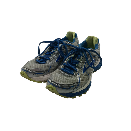 Brooks GTS 15 Blue and Silver Running Trainers Shoe Size 5