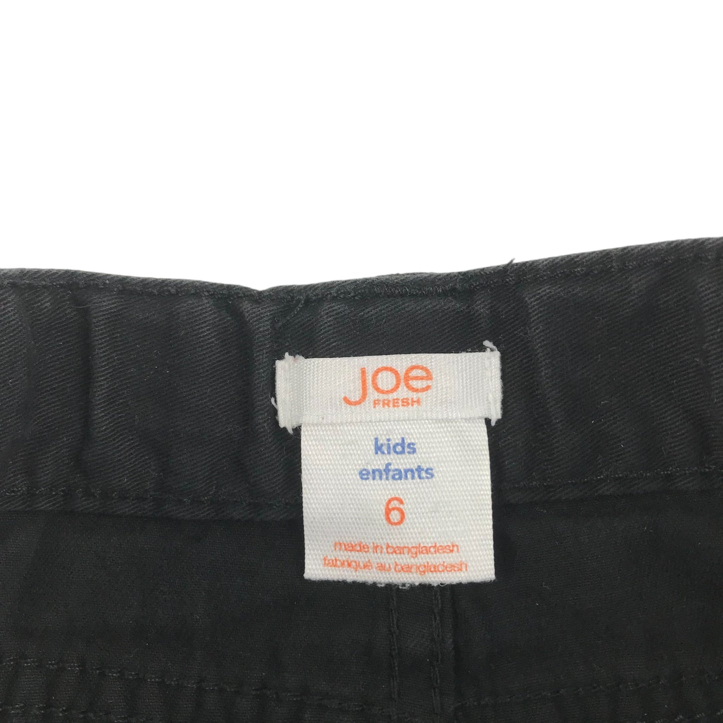 Joe Fresh Trousers Age 6 Black Casual Denim Style