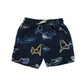 M&S swim trunks 5-6 years navy blue sharks pattern