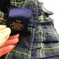 Ralph Lauren Dress Age 10 Navy and Green Checked Shirt Collars Long Sleeve Layered skirt