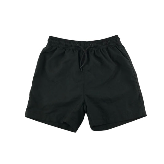 Matalan swim trunks 6-7 years black plain shorts