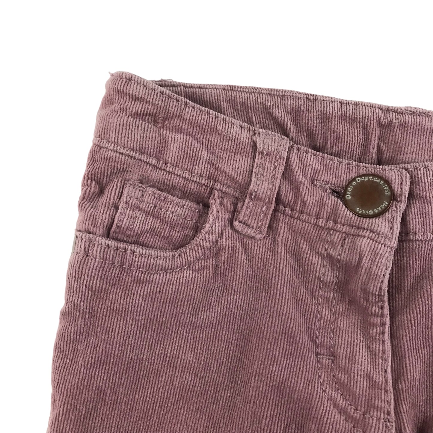 Next Trousers Age 6 Light Vintage Pink Corduroy