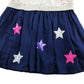 M&S dress 6-7 years grey marl long sleeve with stars and sequins print