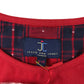 Jessie and James Dress Age 8 Red and Navy T-shirt with Checked Scallop Skirt