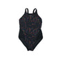 Nabaiji swimsuit 12-13 years black with graphic design