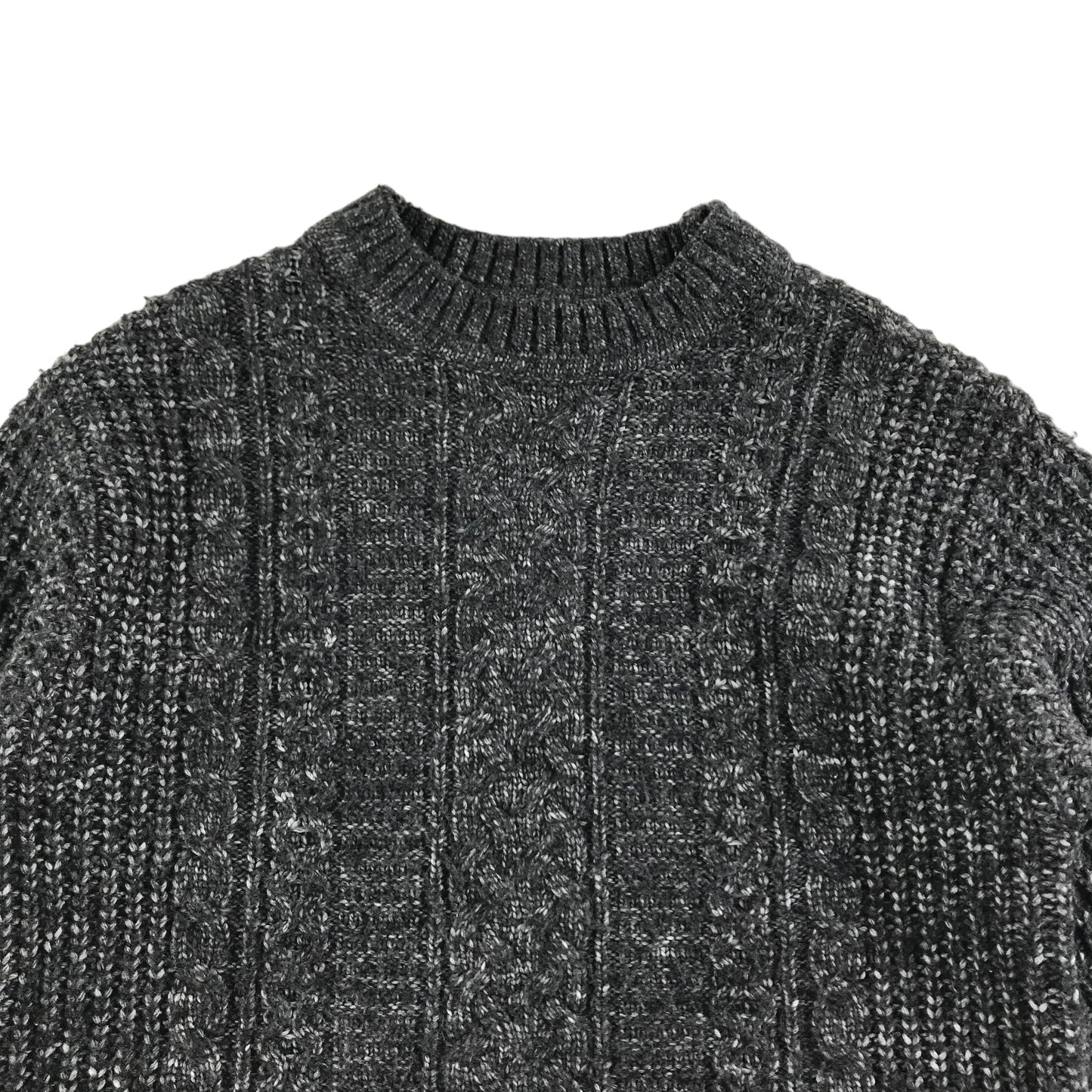 Zara Jumper Age 6 Grey Long Sleeve Knit Pattern