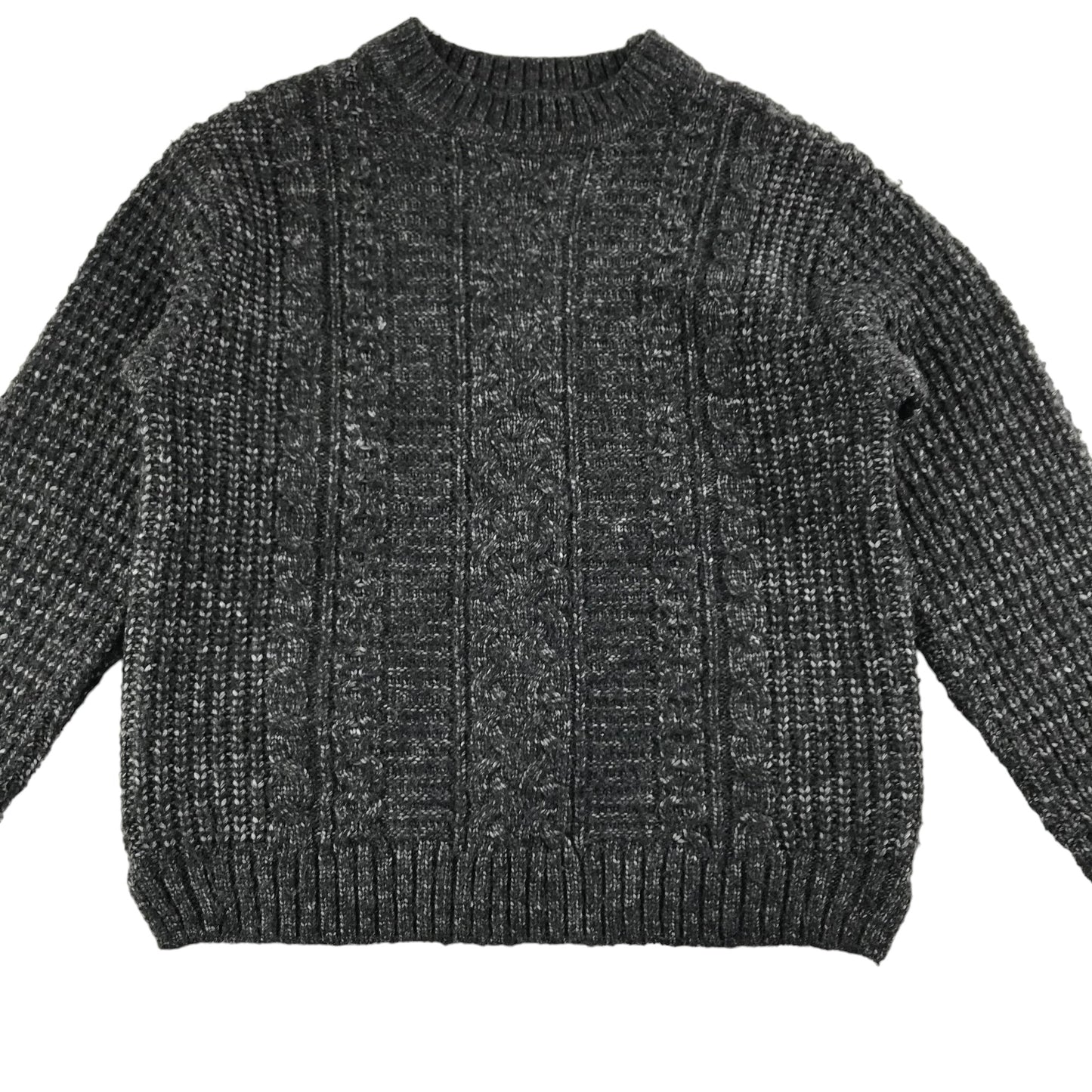 Zara Jumper Age 6 Grey Long Sleeve Knit Pattern