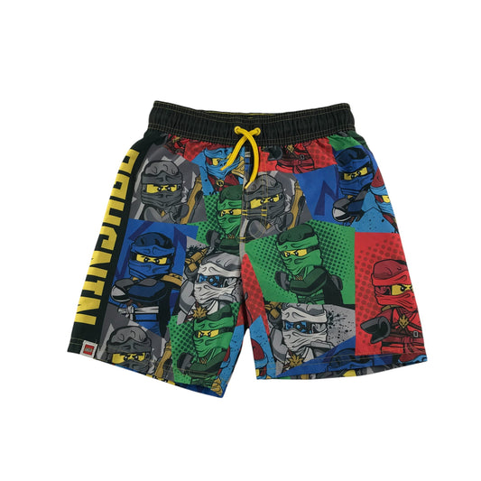 Nutmeg swim trunks 7-8 years multicolour Ninjago pattern