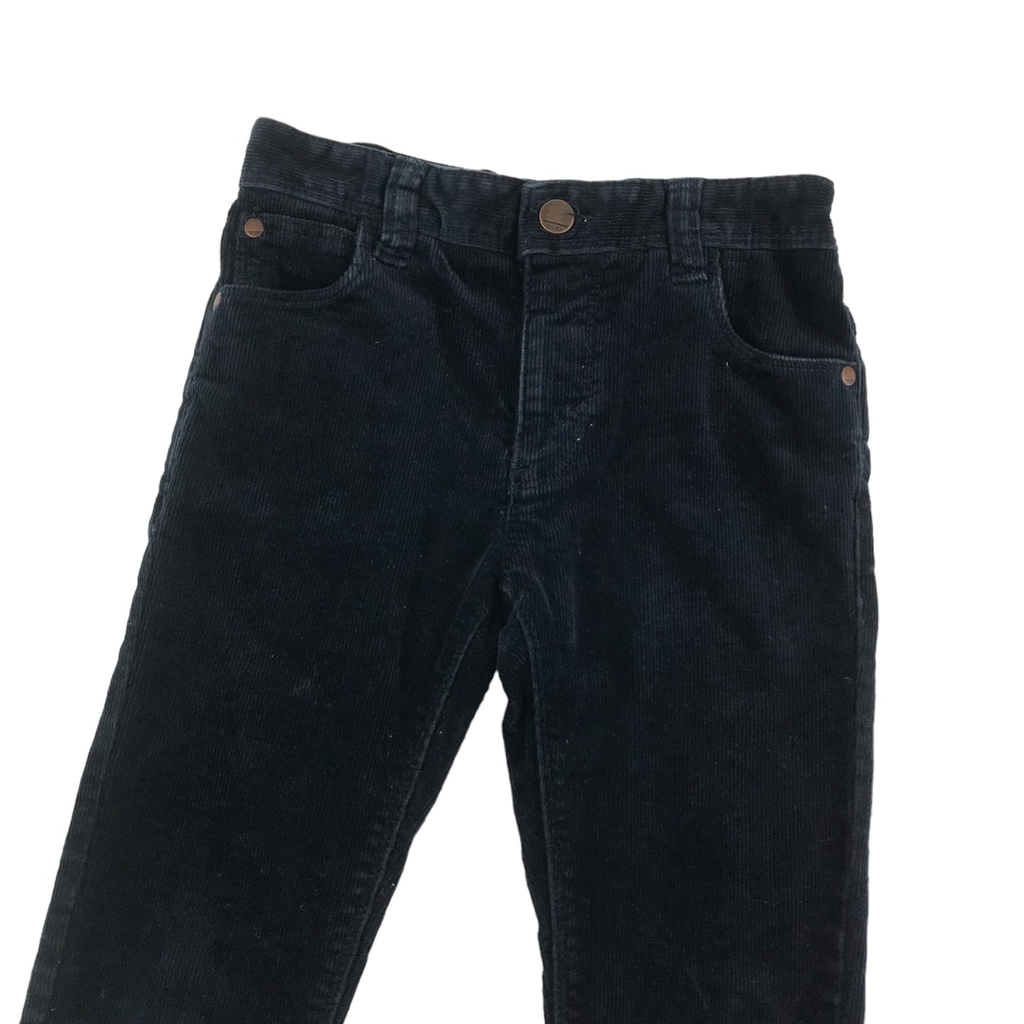 Next Trousers Age 7 Navy Blue Corduroy