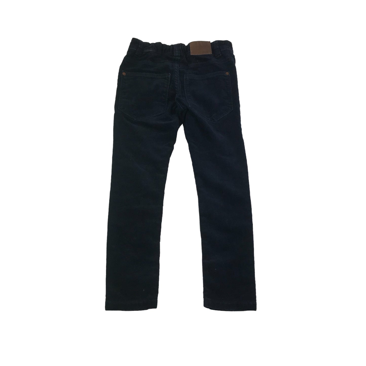 Next Trousers Age 7 Navy Blue Corduroy