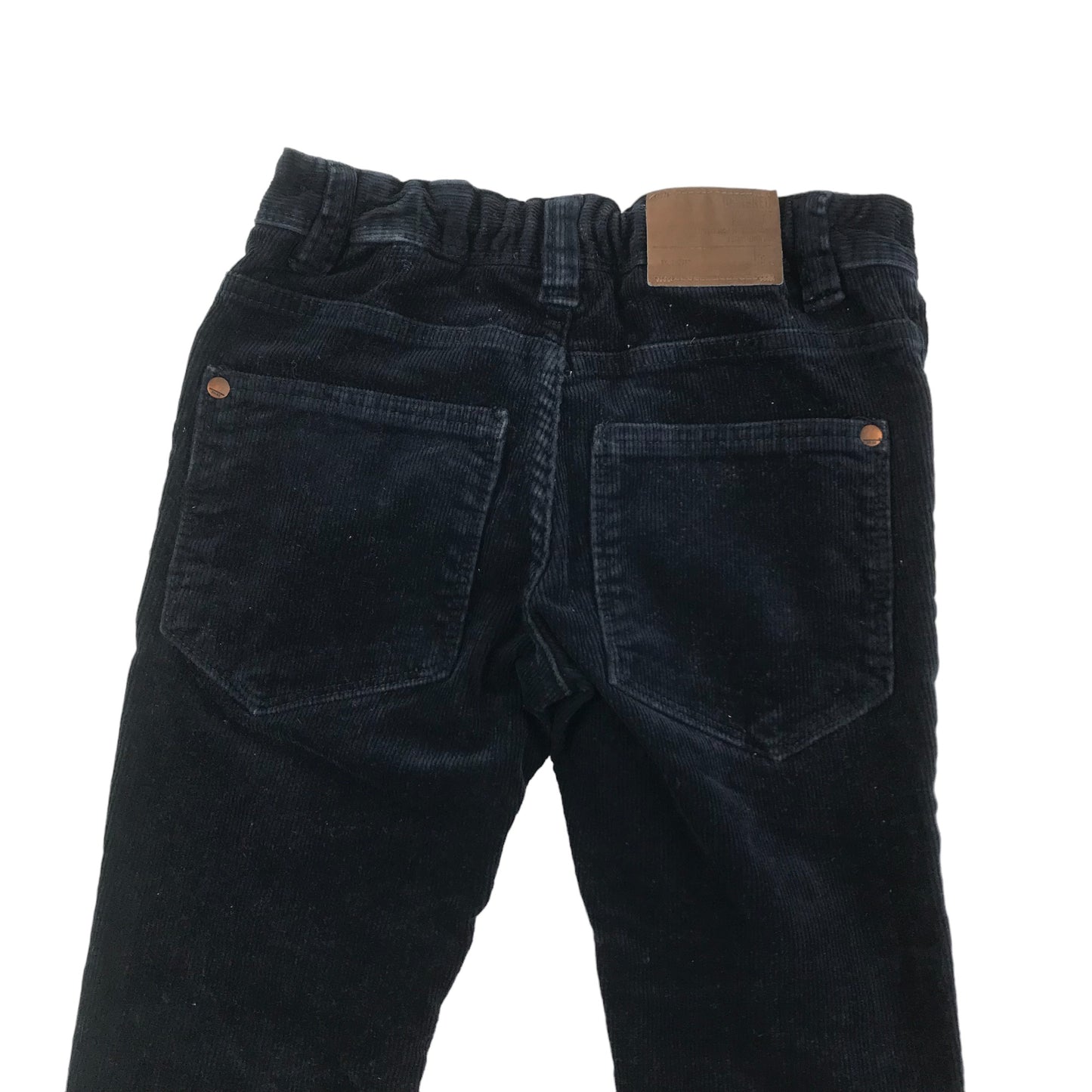 Next Trousers Age 7 Navy Blue Corduroy