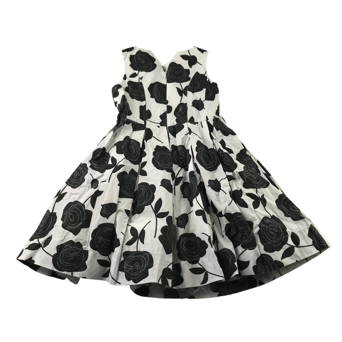 Monnalisa Dress Age 8 Black and White Roses