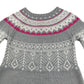 Lulurain dress 5-6 years grey long sleeve knitwear winter pattern