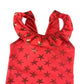 Primark swimsuit 5-6 years pink with shinny starry graphic print