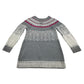Lulurain dress 5-6 years grey long sleeve knitwear winter pattern
