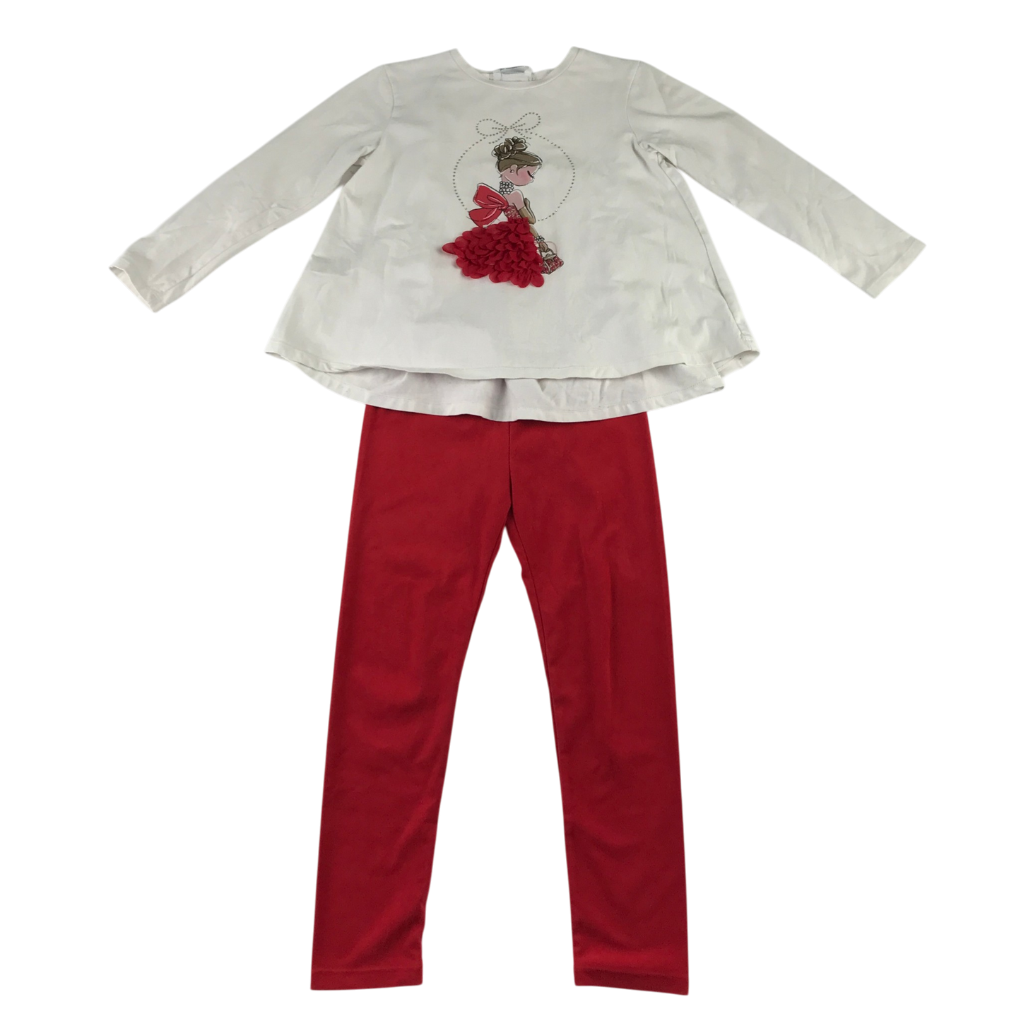 Mayoral 7 years white red set