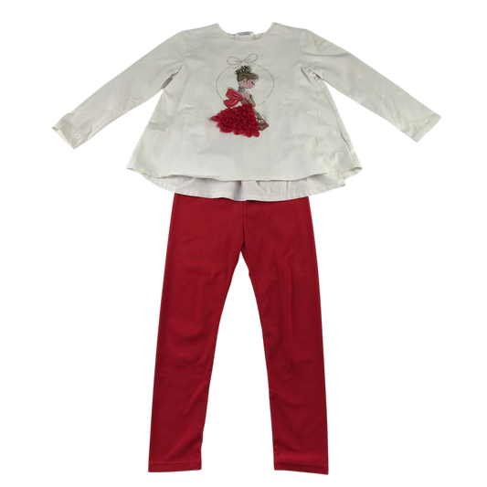 Mayoral 7 years white red set