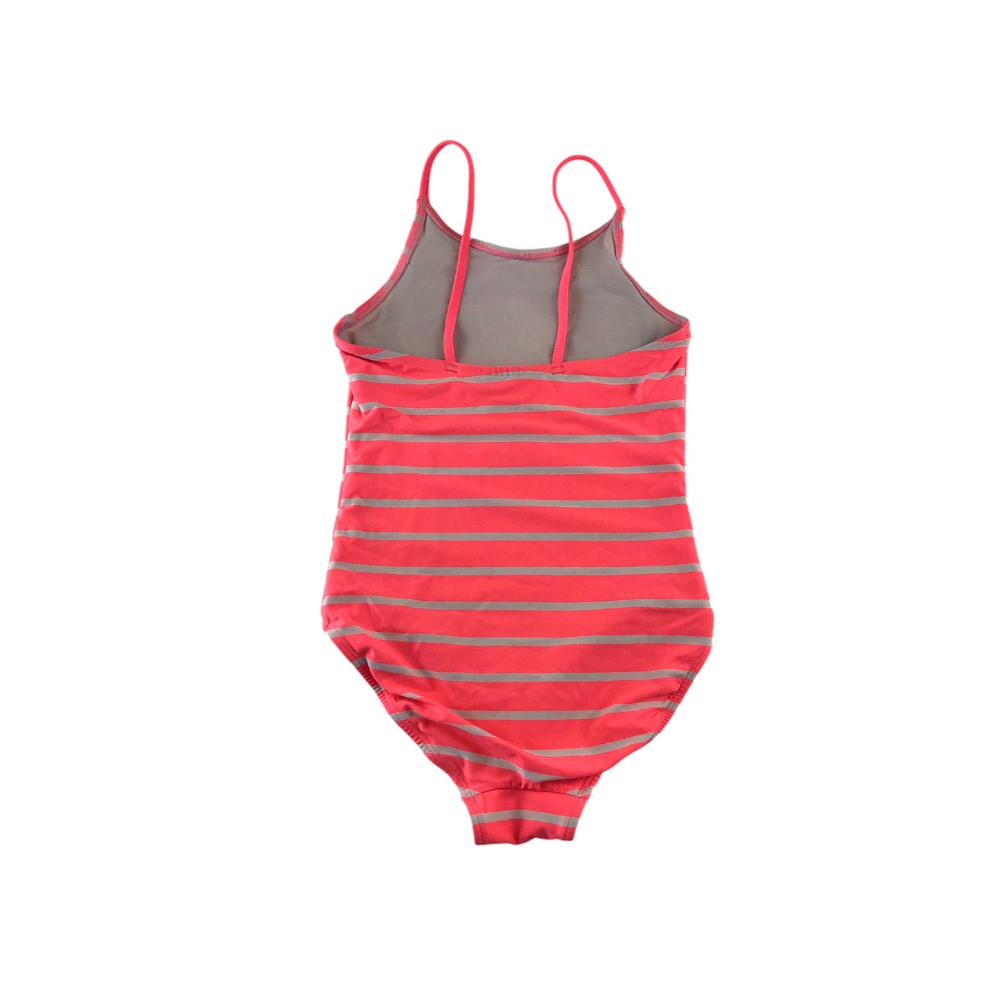 H&M swimsuit 7-8 years pink stripy spaghetti strap