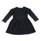 MNG dress 4-5 years navy with red checked pattern long sleeve