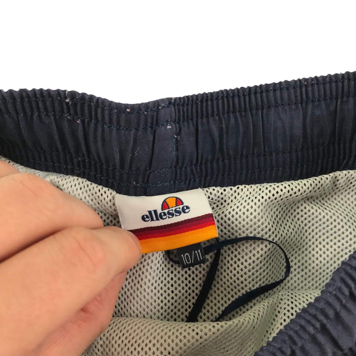 Ellesse swim trunks 10-11 years navy and white gradient panelled shorts