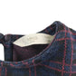 MNG dress 4-5 years navy with red checked pattern long sleeve
