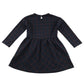 MNG dress 4-5 years navy with red checked pattern long sleeve