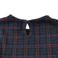 MNG dress 4-5 years navy with red checked pattern long sleeve