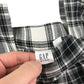 GAP dress 4-5 years black and white checked pattern with long sleeves cotton