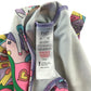 F&F swimsuit 5-6 years lilac cartoony graphic design print design colourful