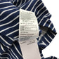 Joules dress 5-6 years navy with white stripes and 2 front pockets with graphic prints