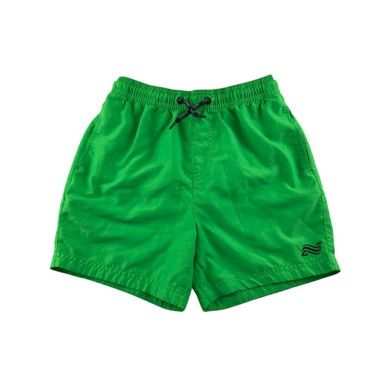 Next swim trunks 9-10 years green plain shorts