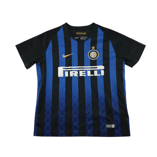 Nike Inter Milan Football Strip 6-7 Years Black and Blue Strips