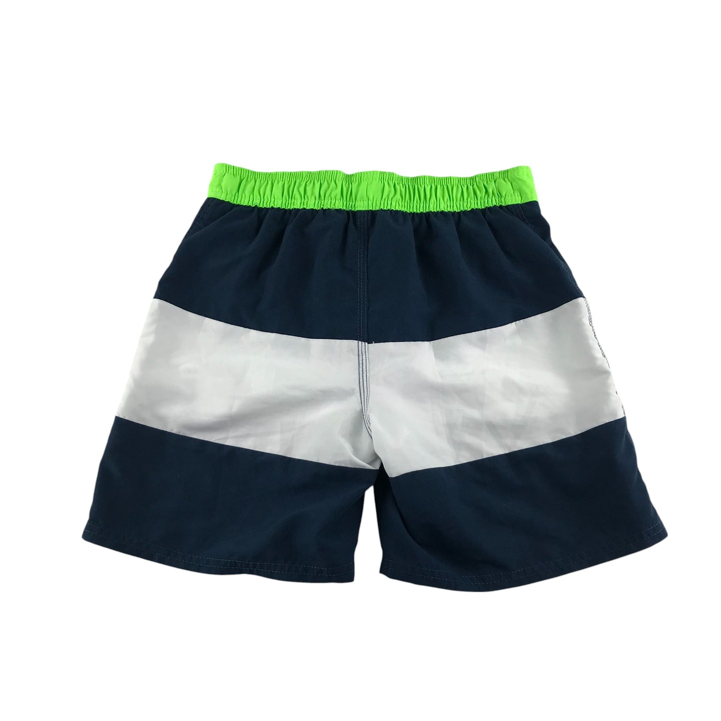 H&M swim trunks 11-12 years navy white green panelled shorts