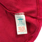 Mothercare dress 5-6 years red velvety with floral detailing centred below neckline