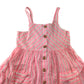 F&F dress 10-11 years pink and white stripy summer long blouse cotton